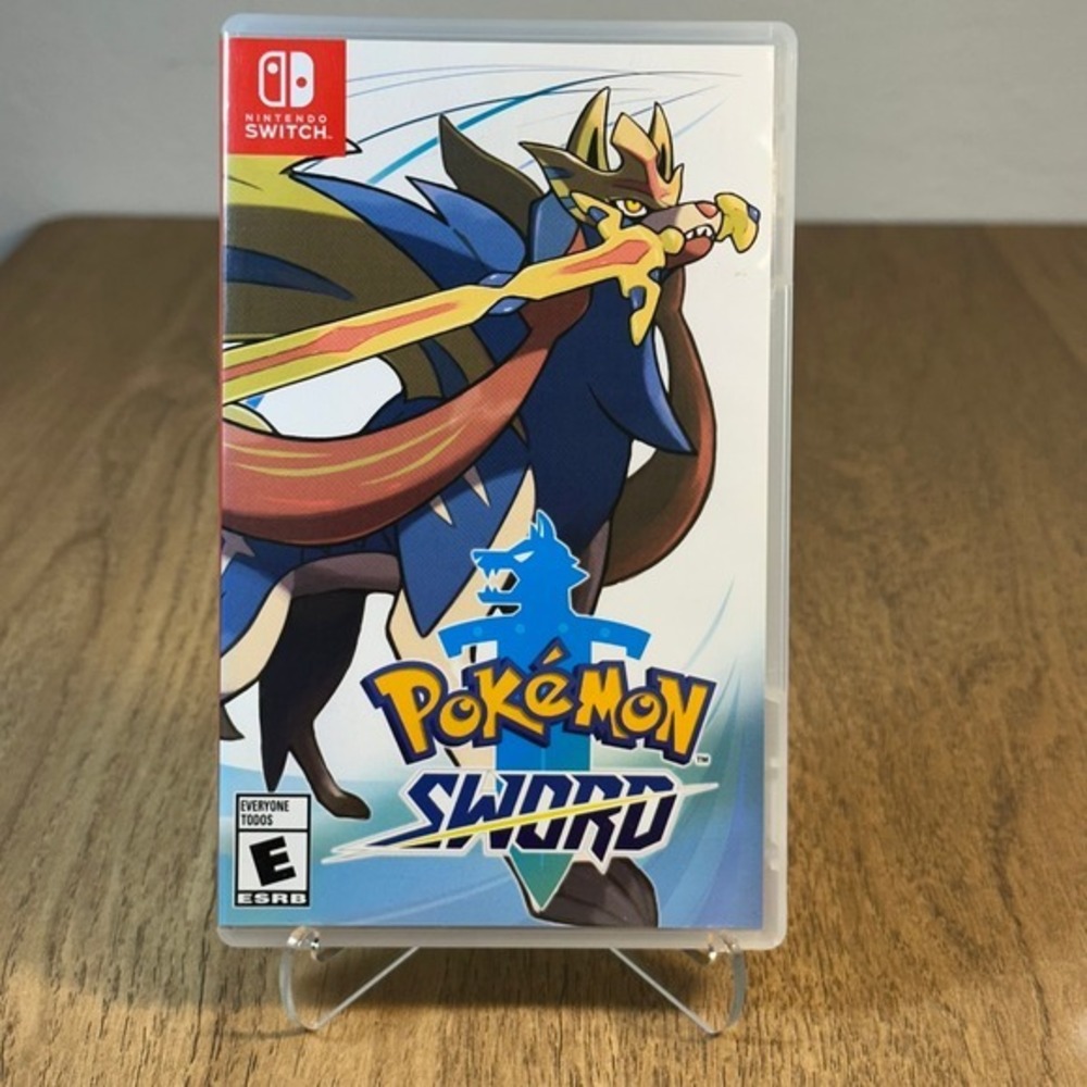Nintendo Pokemon Sword Nintendo Switch OS Multicolor Excellent Case + Cover Art